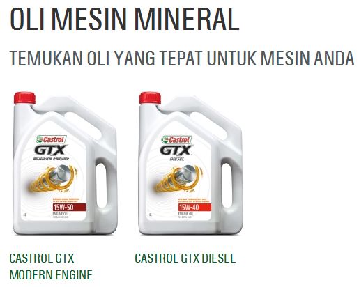 castrol GTX mineral